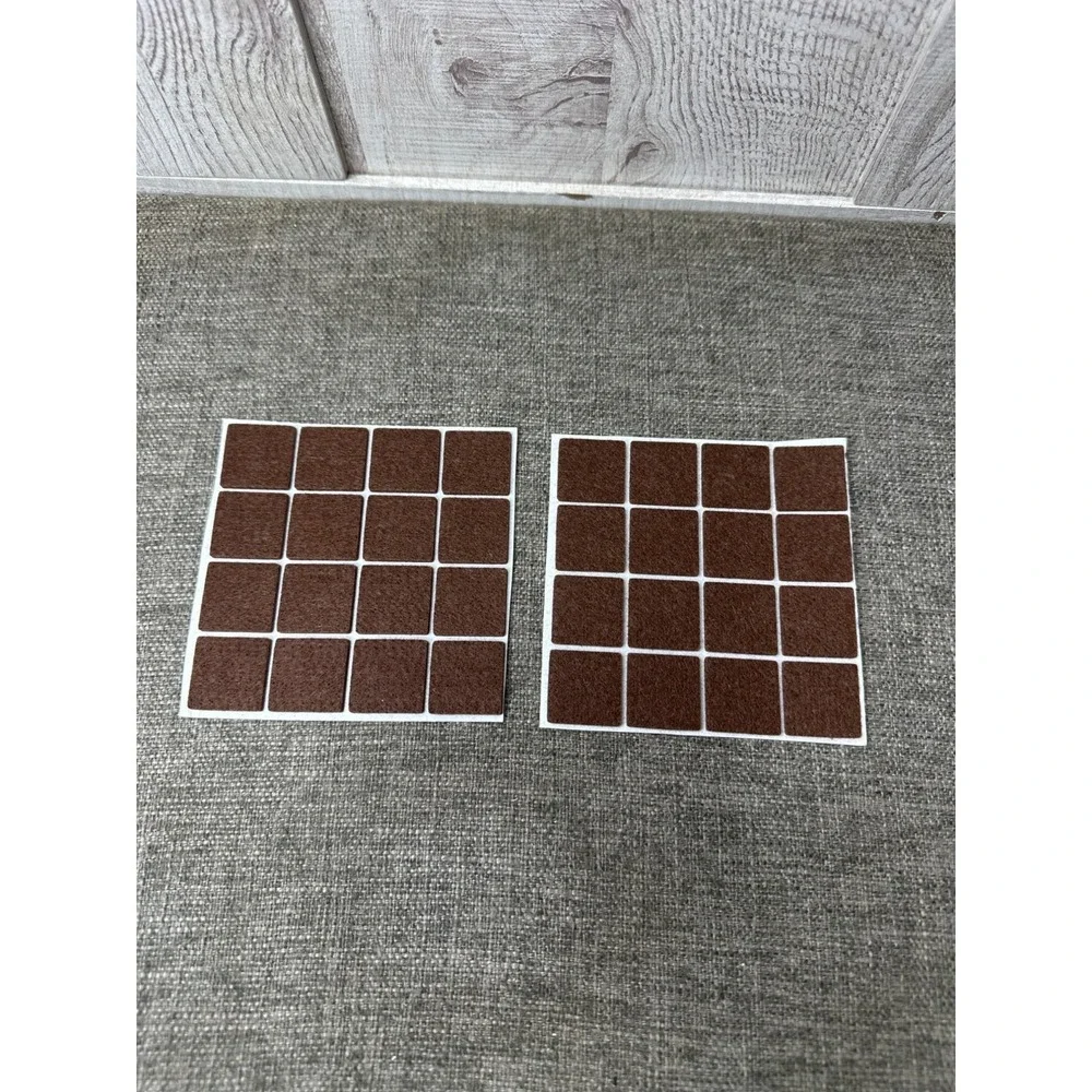 Yuakwood Felt Furniture Pads Assorted Sizes & Shapes Brown Self-Adhesive 2 Pk